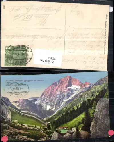 77848,Stubai Pinnisalm bei Neustift Totale 1914