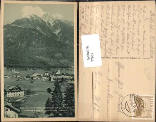 77961,Seefeld i. Tirol 1931