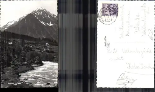 78221,Ranalt-Stubai Fulpmes Ansicht mit Fluss