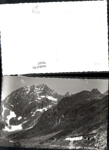 79107,Foto Ak Karalm m. Habicht Kössen Stubai