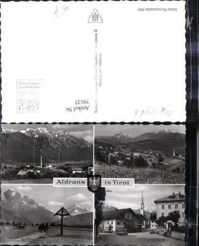 79123,Mehrbild Ak Aldrans i. Tirol Strassenansicht Kreuz Marterl