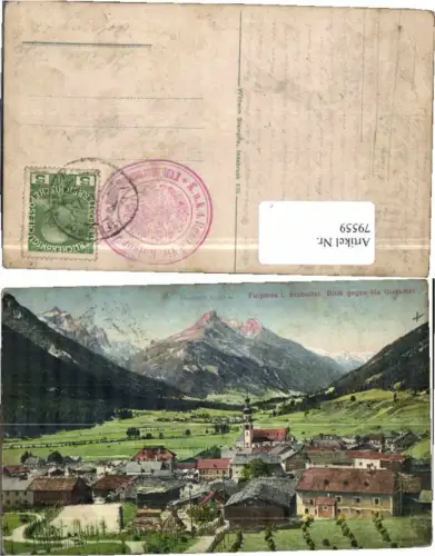 79559,Fulpmes im Stubaital COLOR 1915 Stempfle 535