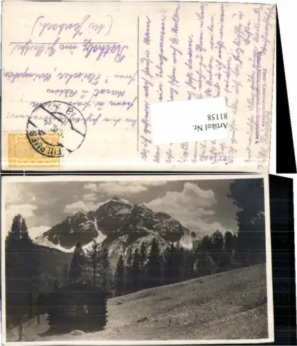 81158,Serles bei Neustift Fulpmes 1924