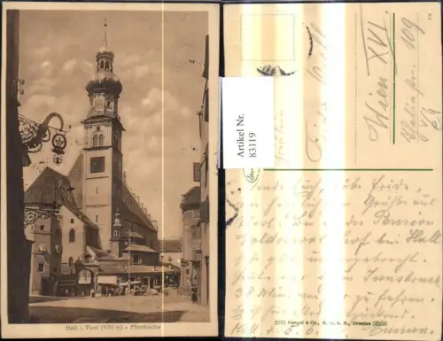 83119,Hall i. Tirol Pfarrkirche Kirche pub Stengel Co 51956