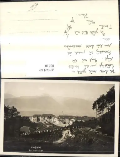 83510,Foto Ak Hochzirl Rückansicht Sanatorium 1926