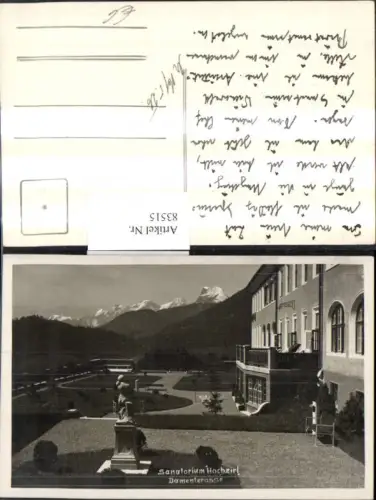 83515,Foto Ak Hochzirl Sanatorium Damenterrasse
