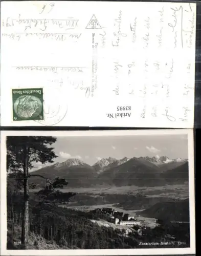 83995,Sanatorium Zirl Hochzirl Ansicht