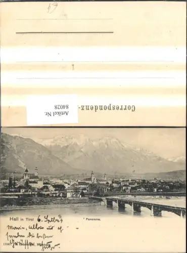 84028,Hall i. Tirol Panorama m. Brücke