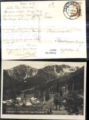 84077,Wallfahrtsort Maria Waldrast geg. Blasengruppe Mühlbachl i. Tirol