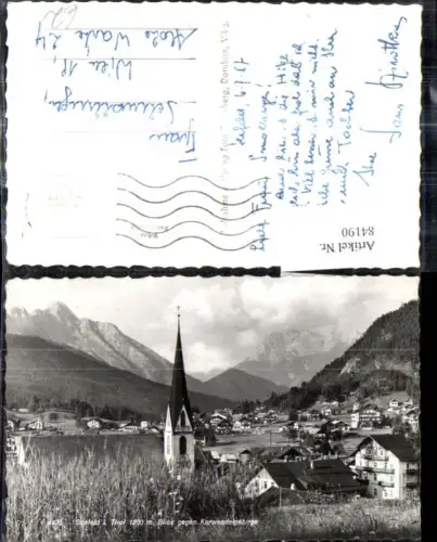 84190,Foto Ak Seefeld i. Tirol Blick geg. Karwendelgebirge