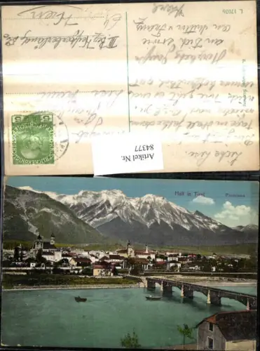 84377,Hall i. Tirol Panorama m. Brücke