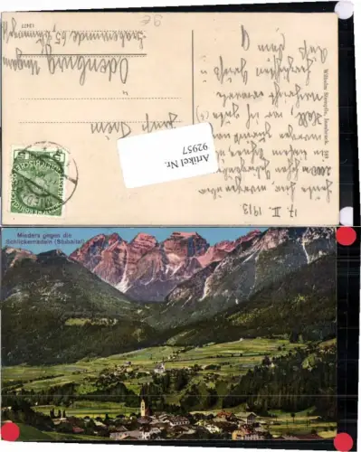 92957,Mieders im Stubaital geg. Schlickernadeln Stempfle 589