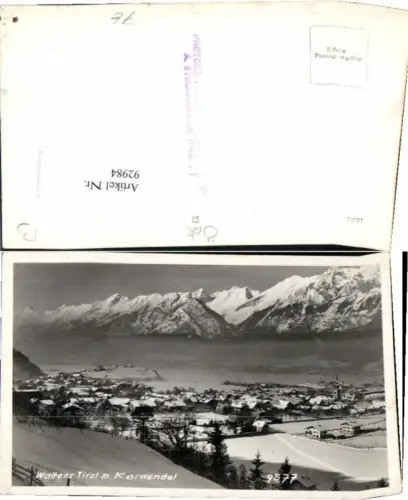 92984,Wattens in Tirol m. Karwendel 1930