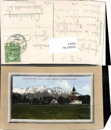 93014,Judenstein b. Hall in Tirol Tolle Karte 1913