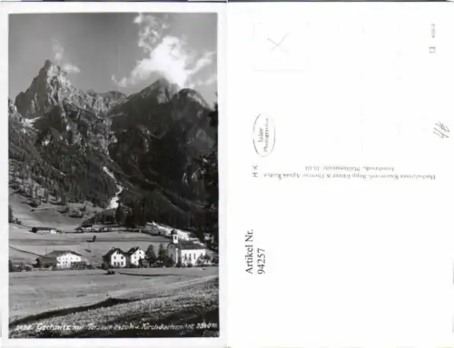 94257,Gschnitz m. Torsäule u. Kirchdachspitze