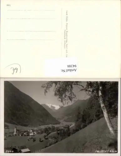 94386,Neustift Stubaital Ortsansicht m. Kirche