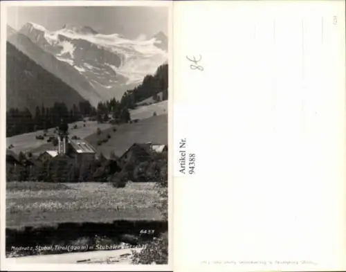 94388,Medratz Stubai m. Stubaier Gletscher m. Kirche