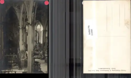 112501,Hall i. Tirol Pfarrkirche Innenansicht Bezirk Innsbruck (Land)