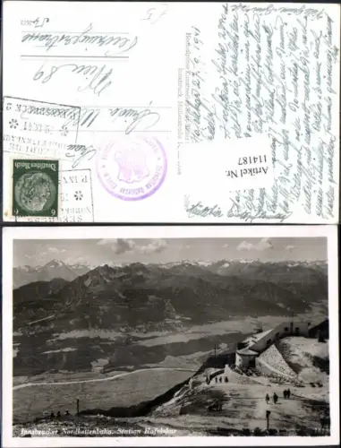 114187,Innsbrucker Nordkettenbahn Hafelkar Station Innsbruck 1930