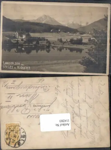 114203,Lans Lansersee Hotel Igls bei Innsbruck 1924