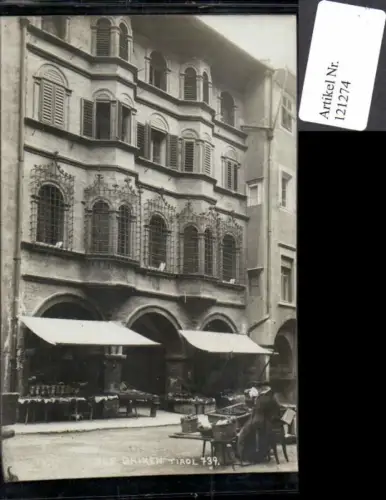 121274,seltene FotoAK Brixen in Tirol Marktplatz Haus n