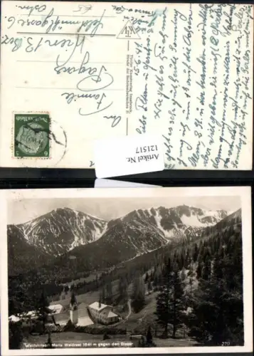 121517,Maria Waldrast bei Matrei am Brenner 1935