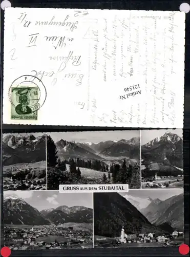 121546,Gruss aus dem Stubaital Neustift Fulpmes Mieders Telfes