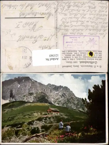 121565,Solsteinhaus b. Hochzirl Zirl Reutte Bahnpost Tirol Künstlerkarte Scharnitz