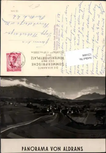 121604,Panorama von Aldrans bei Innsbruck seltene Karte
