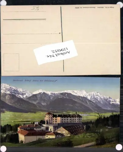 129052,Innsbruck Schloss Amras Bettelwurf 1915 pub Purger Co 10791