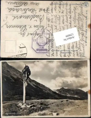 129099,Hochalmsattel Wegkreuz bei Scharnitz Karwendel