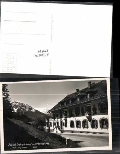 129514,Patsch bei Innsbruck Gasthaus Grünwalderhof Detail