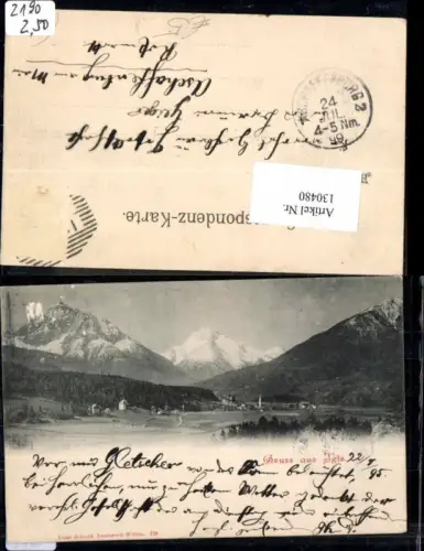 130480,Gruss aus Igls bei Innsbruck 1900