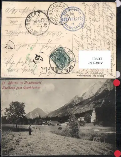 137901,St Martin im Gnadenwald Gasthaus zum Speckbacher 1900