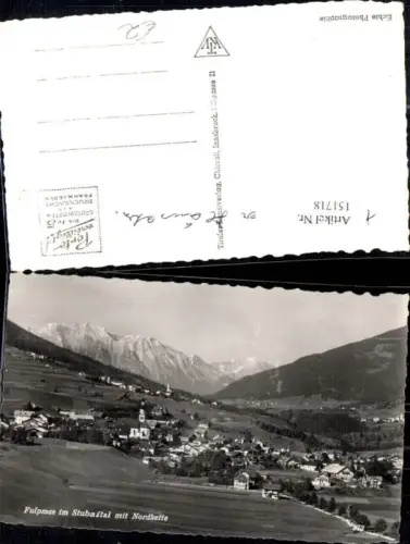 151718,Foto Ak Fulpmes i. Stubaital m. Nordkette Totale