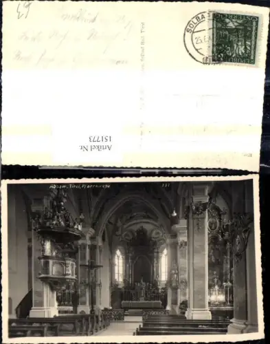 151773,Foto Ak Absam b. Hall i. Tirol Innenansicht Kirche Pfarrkirche Altar