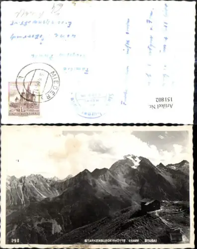 151802,Foto Ak Starkenburgerhütte Stubai Neustift i. Stubaital