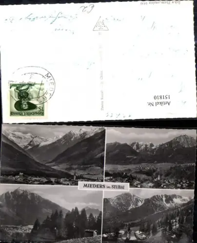 151810,Mehrbild Ak Mieders i. Stubai