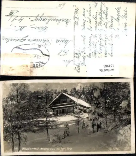 151983,Foto Ak Tulferhütte b. Hall i. Tirol Winteransicht