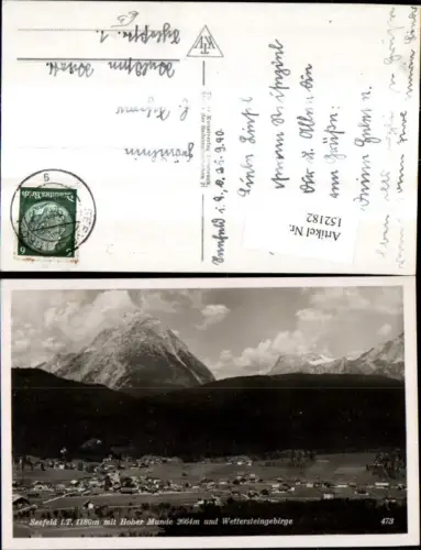 152182,Seefeld i. Tirol m. Hoher Munde u. Wettersteingebirge