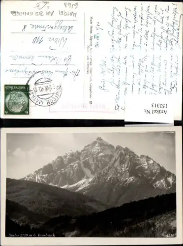152313,Serles b. Innsbruck Bergansicht Stempel Postablage Maria Waldrast P. Deutsch Matrei