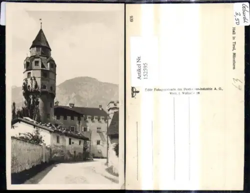 152595,Foto Ak Hall i. Tirol Münzturm