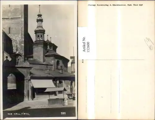 152600,Hall i. Tirol Ansicht Torbogen Stiege Kirche Marktstand