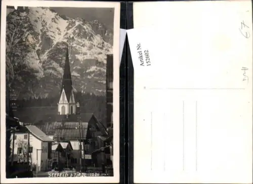 152602,Seefeld i. Tirol Strassenansicht m. Kirche
