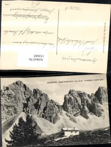 152685,Innsbruck Adolf Pichlerhütte d. Akad. Alpenklub Kalkkögel Grinzens 1942