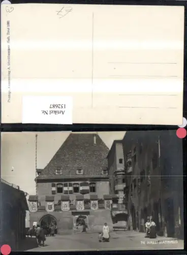 152687,Hall i. Tirol Rathaus m. Personen