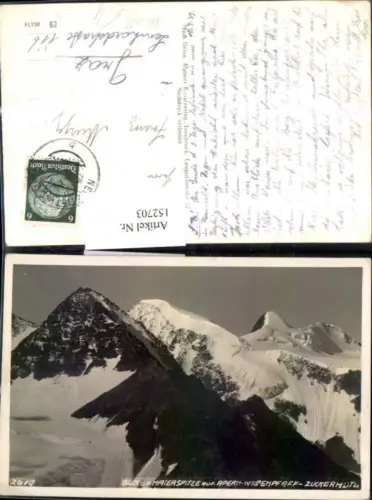 152703,Blick v. d. Maierspitze auf Apern Wildenpfaff Zuckerhütl Neustift i. Stubaital 1939
