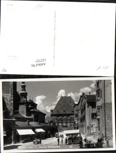 152727,Hall i. Tirol Oberer Stadtplatz Marktstand Markt Personen