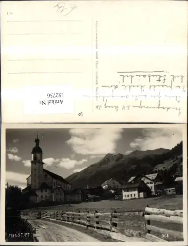 152736,Neustift i. Stubaital Wegansicht m. Kirche 1930