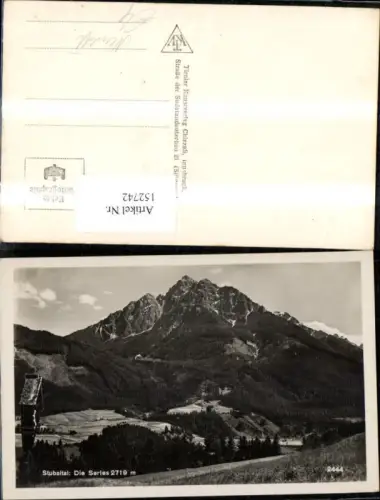 152742,Stubai tal Serles Bergansicht Neustift i. Stubaital